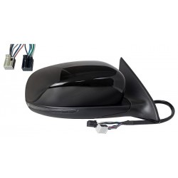 Specchietto elettrico termico con memoria freccia e luce di cortesia 7+6 pin verniciabile dx