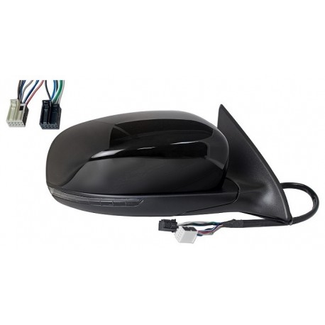 Specchietto elettrico termico con memoria freccia e luce di cortesia 7+6 pin verniciabile dx