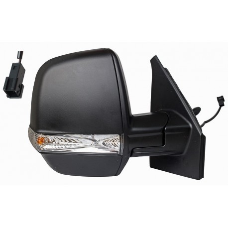 Specchietto meccanico con freccia 2 pin nero versione Cargo dx