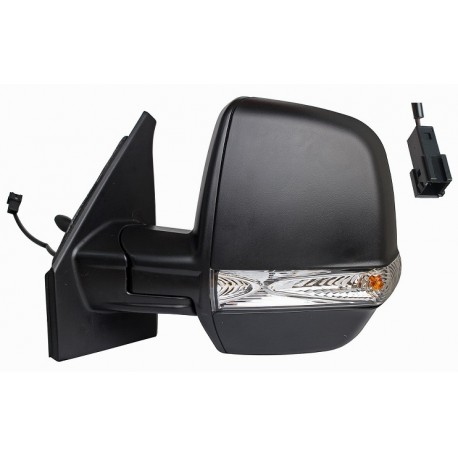 Specchietto meccanico con freccia 2 pin nero versione Cargo sx