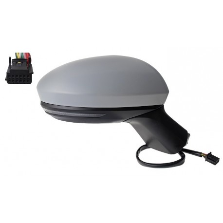 Specchietto elettrico termico con sonda freccia 9 pin verniciabile dx