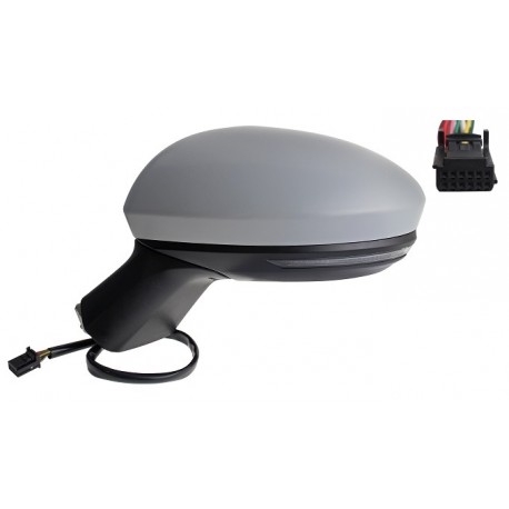 Specchietto elettrico termico ribaltabile con freccia 10 pin verniciabile sx