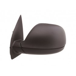 Specchietto manuale con vetro asferico base e calotta nera sx