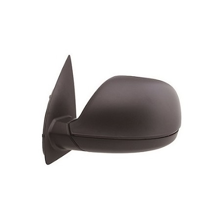 Specchietto manuale con vetro asferico base e calotta nera sx