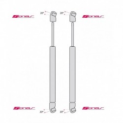 Coppia pistoncini ammortizzatore molla a gas portellone