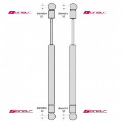 Coppia pistoncini ammortizzatore molla a gas cofano anteriore