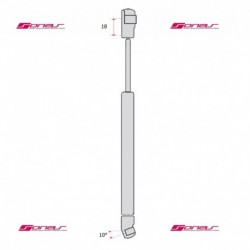 Pistoncino ammortizzatore molla a gas portellone