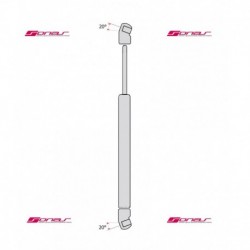 Pistoncino ammortizzatore molla a gas portellone