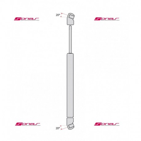 Pistoncino ammortizzatore molla a gas portellone