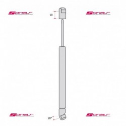 Pistoncino ammortizzatore molla a gas portellone