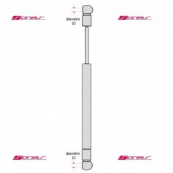 Pistoncino ammortizzatore molla a gas cofano anteriore