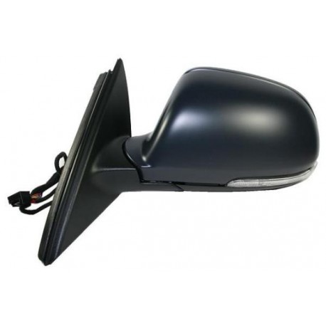 Retrovisore elettrico termico ribaltabile blu asferico con memoria con freccia con luce di cortesia verniciabile 13/15 pin sx