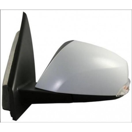 Retrovisore elettrico termico ribaltabile blu asferico con sonda con freccia verniciabile sx