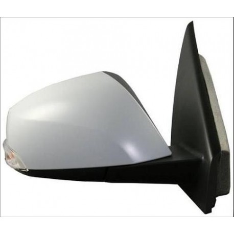 Retrovisore elettrico termico ribaltabile blu con freccia verniciabile dx