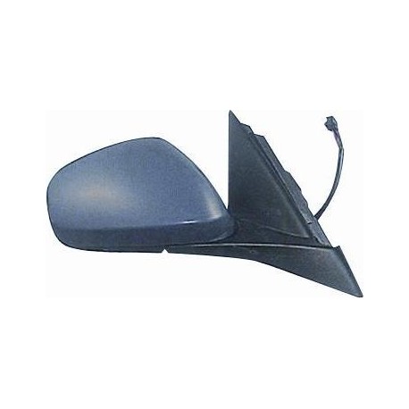 Retrovisore elettrico termico ribaltabile blu con sonda 9 pin verniciabile dx