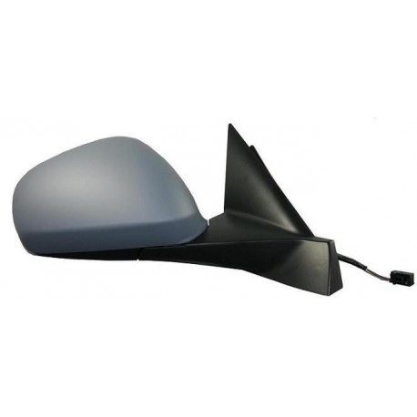 Retrovisore elettrico termico ribaltabile blu con sonda verniciabile dx