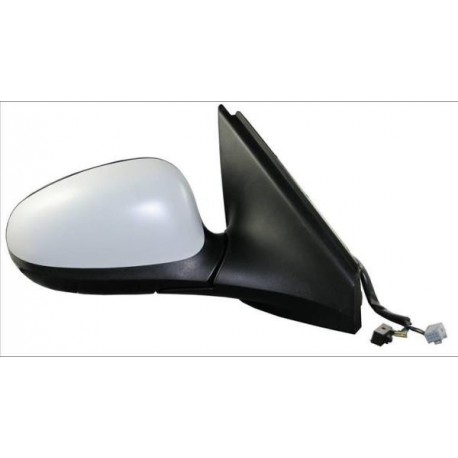 Retrovisore elettrico termico ribaltabile blu verniciabile dx