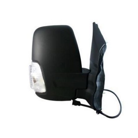 Retrovisore elettrico termico ribaltabile con freccia bianca braccio corto nero 8 pin lato passeggero dx