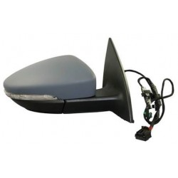 Retrovisore elettrico termico ribaltabile con freccia con luce di cortesia verniciabile 13 pin dx