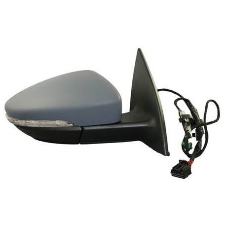 Retrovisore elettrico termico ribaltabile con freccia con luce di cortesia verniciabile 13 pin dx