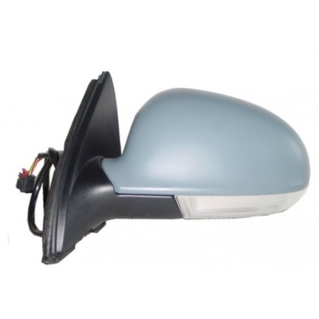 Retrovisore elettrico termico ribaltabile con freccia integrata verniciabile sx