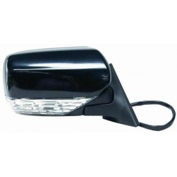 Retrovisore elettrico termico ribaltabile con freccia nero dx