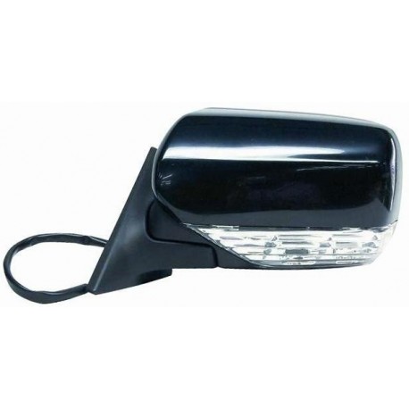 Retrovisore elettrico termico ribaltabile con freccia nero sx