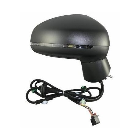 Retrovisore elettrico termico ribaltabile con freccia verniciabile 8 pin dx