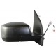 Retrovisore elettrico termico ribaltabile con luce di cortesia nero 7 pin dx