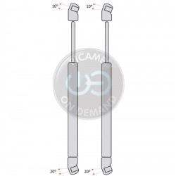 Coppia pistoncini ammortizzatore molla a gas portellone