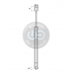 Pistoncino ammortizzatore molla a gas portellone
