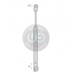 Pistoncino ammortizzatore molla a gas portellone