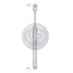 Pistoncino ammortizzatore molla a gas cofano anteriore