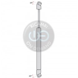 Pistoncino ammortizzatore molla a gas portellone