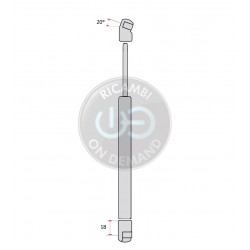 Pistoncino ammortizzatore molla a gas cofano anteriore