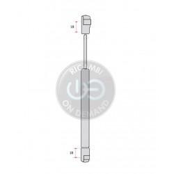 Pistoncino ammortizzatore molla a gas portellone