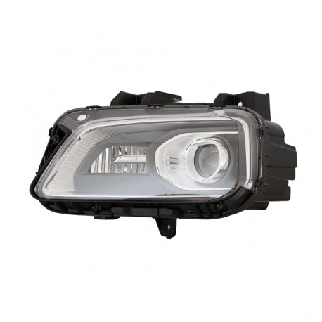 Proiettore faro H7 led con luce diurna a led sx