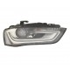 Proiettore faro DS3 led con luce diurna led con AFS parabola nera dx