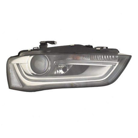 Proiettore faro DS3 led con luce diurna led con AFS parabola nera dx