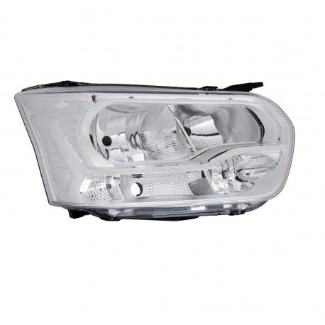 Proiettore faro H7 H15 H1 led PY21 parabola cromata dx