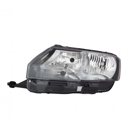 Proiettore faro H7 H15 PY21W W5W parabola nera sx