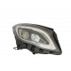 Proiettore faro full led parabola nera dx