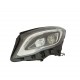 Proiettore faro full led parabola nera sx
