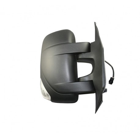 Specchietto retrovisore manuale con freccia bianca 5W 2 pin nero dx