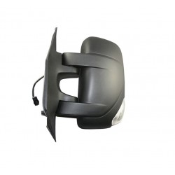 Specchietto retrovisore manuale con freccia bianca 5W 2 pin nero sx