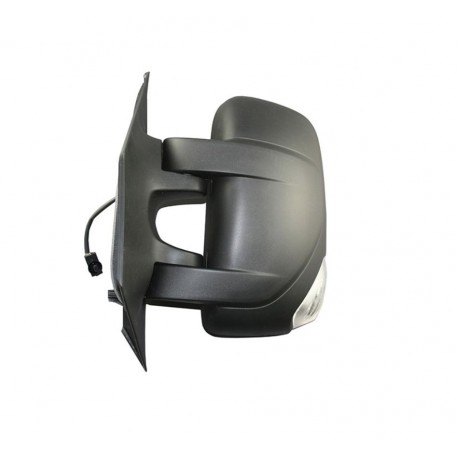 Specchietto retrovisore manuale con freccia bianca 5W 2 pin nero sx