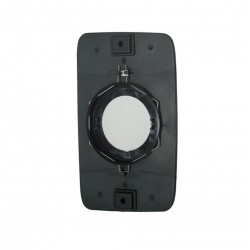 Piastra specchietto con vetro attacco circolare con molla guida sx