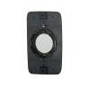 Piastra specchietto con vetro attacco circolare con molla guida sx
