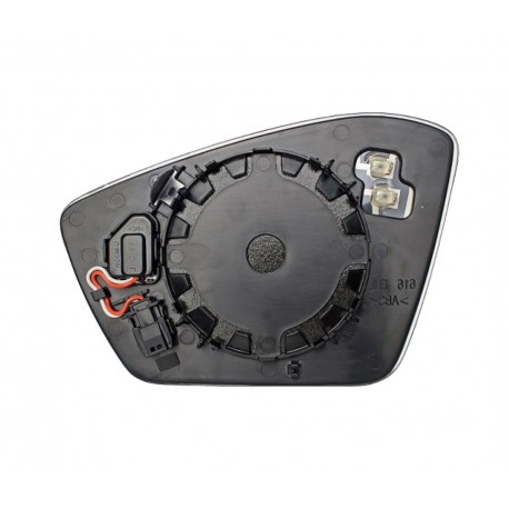 Piastra specchietto retrovisore termica con vetro Blis sistem 4 pin dx