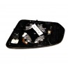 Piastra specchietto retrovisore termica con vetro asferico guida sx